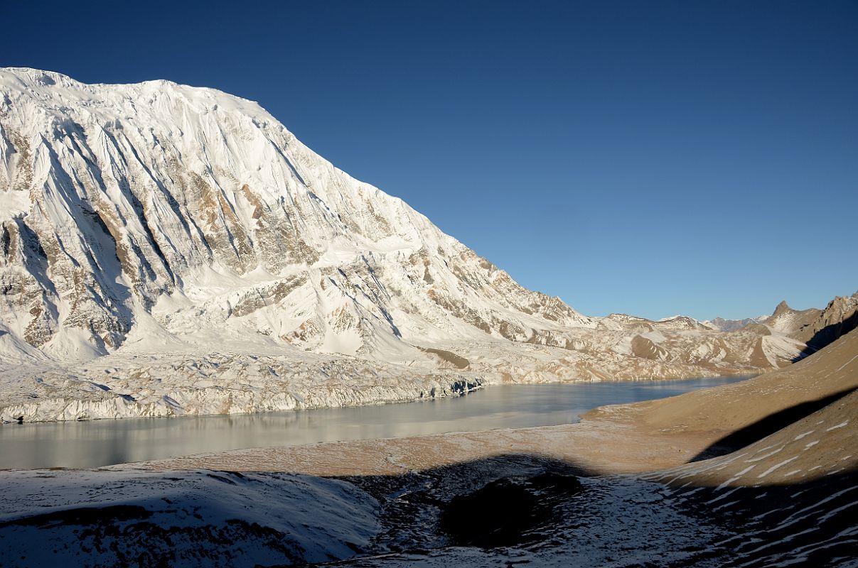 06 Tilicho Peak Above Tilicho Tal Lake From Trail Between Eastern Camp And First Pass 
